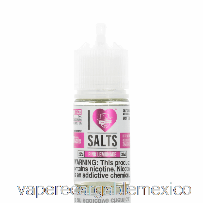 Vape Recargable Limonada Rosa - I Love Salts - 30ml 50mg